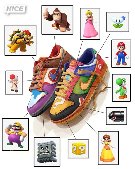 nike dunks super mario|what the Super Mario dunk custom.